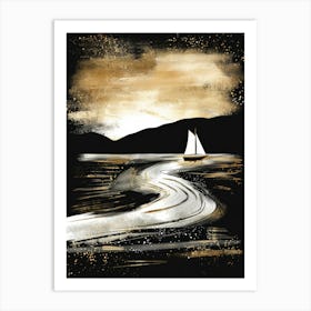 Sailboat On The Water Art Print