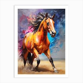 Horse Running 3 Art Print