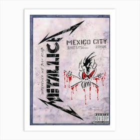 Metallica Mexico City 1993 The Film Poster Art Print