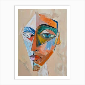 Abstract Face 12 Art Print