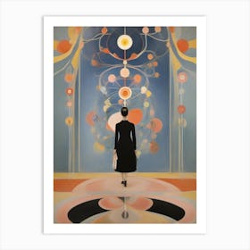 woman Runs Through The Corridors Of Her Mind 2 Art Print