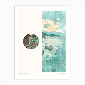 Hiroshima Japan 1 Cut Out Travel Poster Art Print