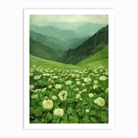 Dandelion Field Art Print