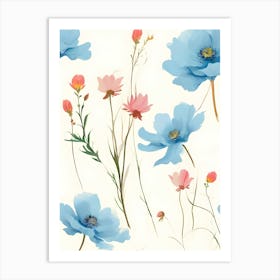 Watercolor Flowers 45 Art Print