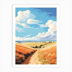 The Cotswold Way England 7 Hiking Trail Landscape Art Print