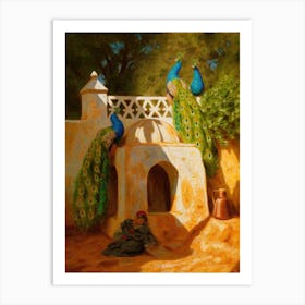 Mosque De Sidi Abdel Rahman With Peacock, Marcus Waterman Art Print