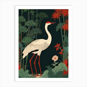 Chinese Crane Art Print