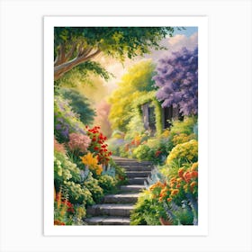 Garden Path 10 Art Print