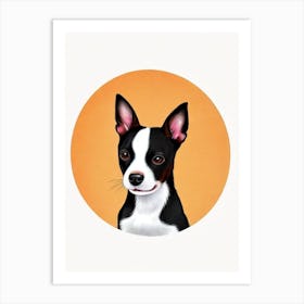 Rat Terrier Illustration Dog Art Print