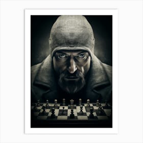 Masterminds Chess Gaze Art Print