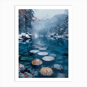 Pond In Winter Art Print