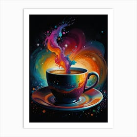 Coffee Painting Art Print