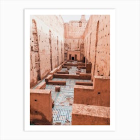 Marrakech palace | Travel Morocco photography Art Print