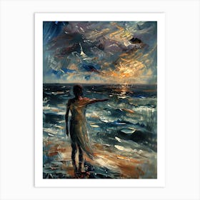 Sunset On The Beach 20 Art Print