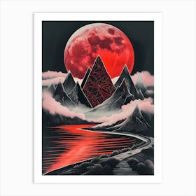 Red Moon 1 Art Print