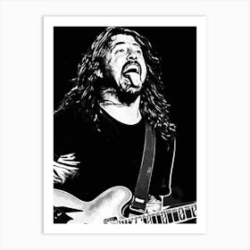 Foo Fighters Dave Grohl Art Print