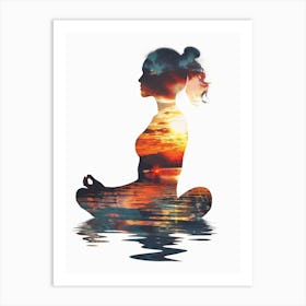 Yoga And Meditation Art Print