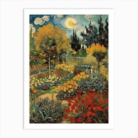 Garden At Night art print 2 Art Print