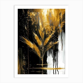 Gold Leaf 27 Art Print