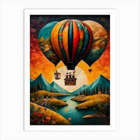 Fantasy Hot Air Balloons Art Print