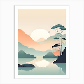 Landscape With Trees Art Print