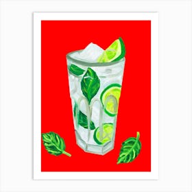 Mojito Extra Mint Art Print