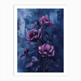 Purple Roses Art Print