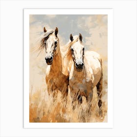 Horses Painting In Andalusia Spain 3 Art Print