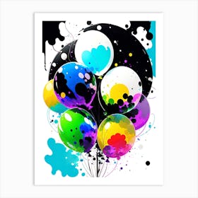 Colorful Balloons 1 Art Print