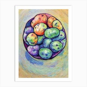 Potato Fauvist vegetable Art Print