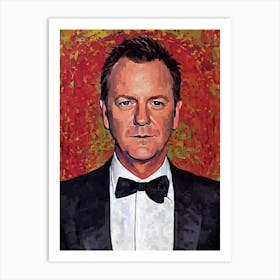 Kiefer Sutherland Illustration Movies Art Print