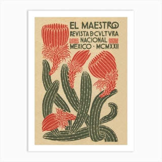El Maestro Mexican Exhibition Poster Art Print