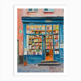 Helsinki Book Nook Bookshop 1 Art Print