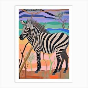 Maximalist Animal Painting Wildebeest 2 Art Print