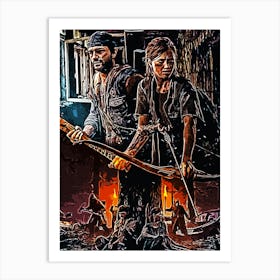 Last Of Us days gone Art Print