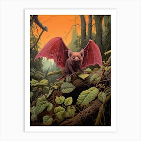 Kuhls Pipistrelle Bat Vintage Illustration 1 Art Print