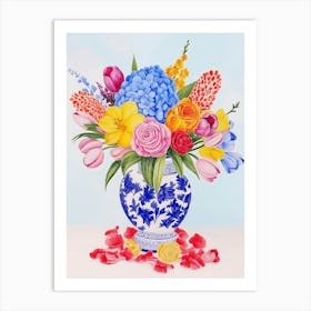 mix flowers Art Print