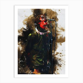 Smudge Liam Gallagher S Vocalist Oasis Band Art Print