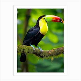 Rainbow Flight: Keel-billed Toucan Art Art Print