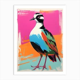 Andy Warhol Style Bird Lapwing 2 Art Print