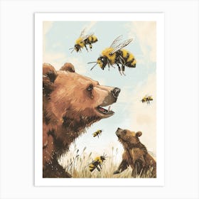 Mason Bee Storybook Illustrations 5 Art Print