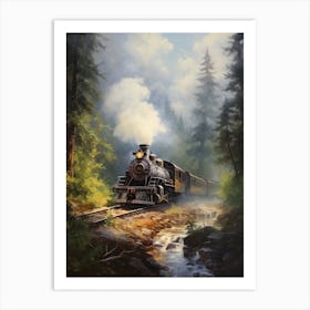 Train In The Woods 3 Art Print