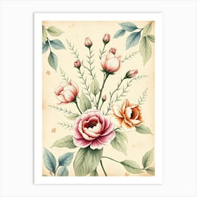 Floral Bouquet 1 Art Print