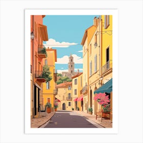 Nice, France, Graphic Illustration 2 Art Print