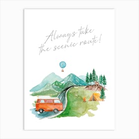 Scenic Road Art Print