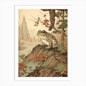 Bullfrog Japanese Style 2 Art Print