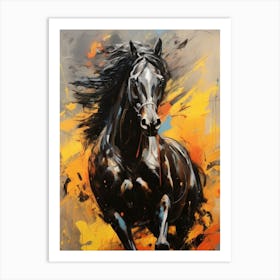 Horse Running Art Print