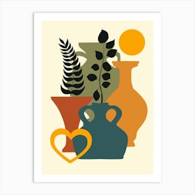 Vases And Plants 9 Art Print