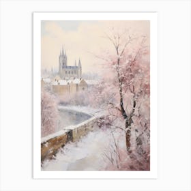 Dreamy Winter Painting Oxford United Kingdom 1 Art Print