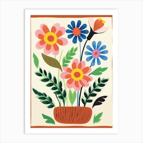 Flowers In A Pot 1 Art Print